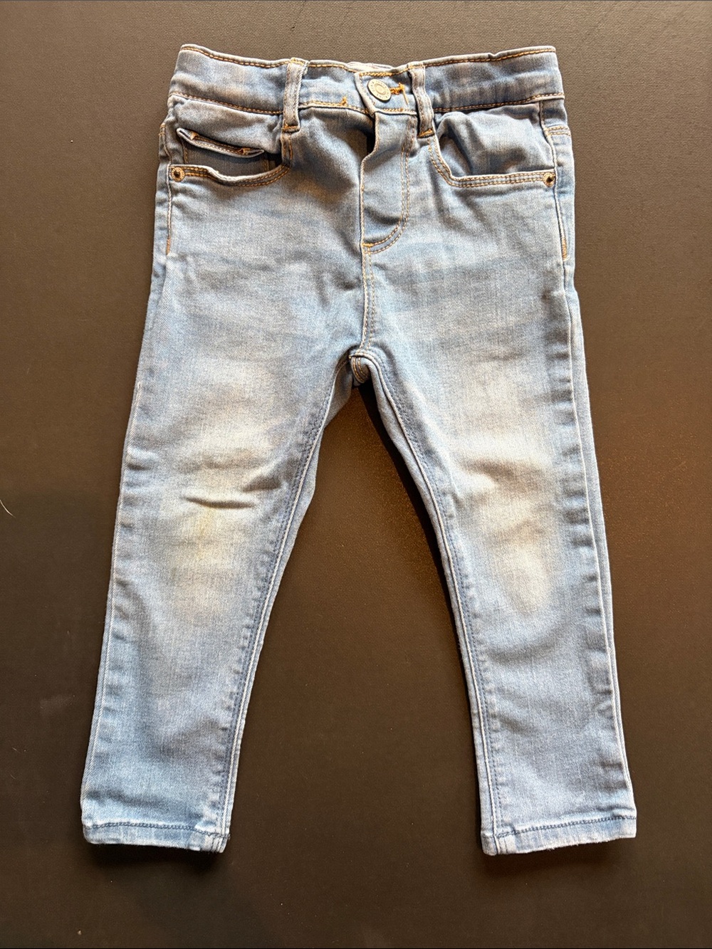 Zara Kids Light Blue Denim Jeggings with Pocket Details